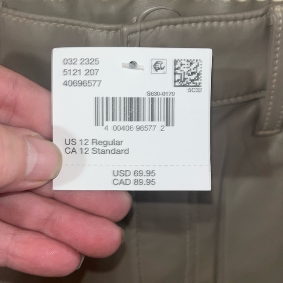 American Eagle faux leather pants size 12nwt - Picture 2 of 5